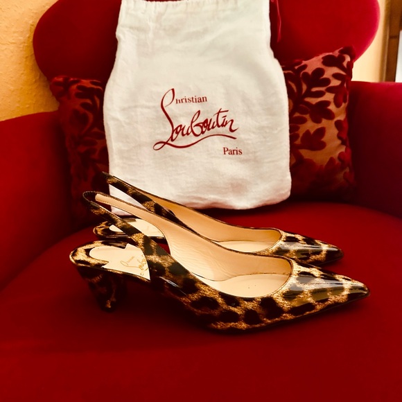 Christian Louboutin Leopard Print Heels - Picture 3 of 8